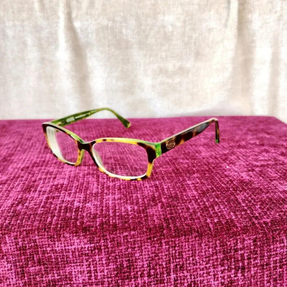 Coach Eyeglasses Frame Green Tortoise Glasses HC 6040 Brooklyn 5117 52[]16 135